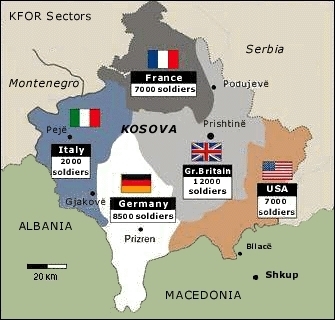 kosovo map