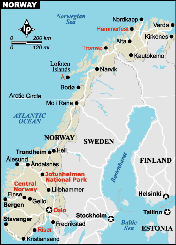Norway Map-Data Recovery Salon