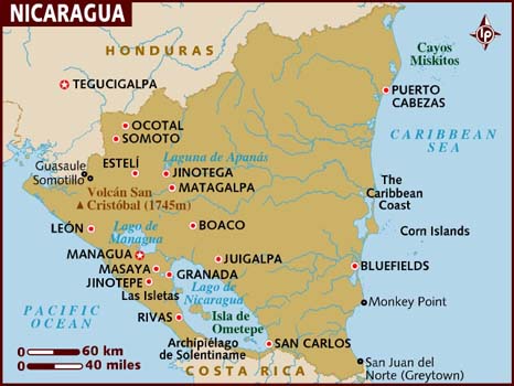 Nicaragua Map-Data Recovery Salon