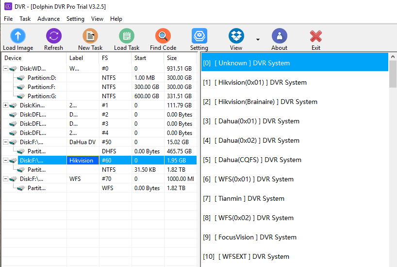 Dolphin DVR Pro. Most Powerful CCTV DVR Video Recovery Software