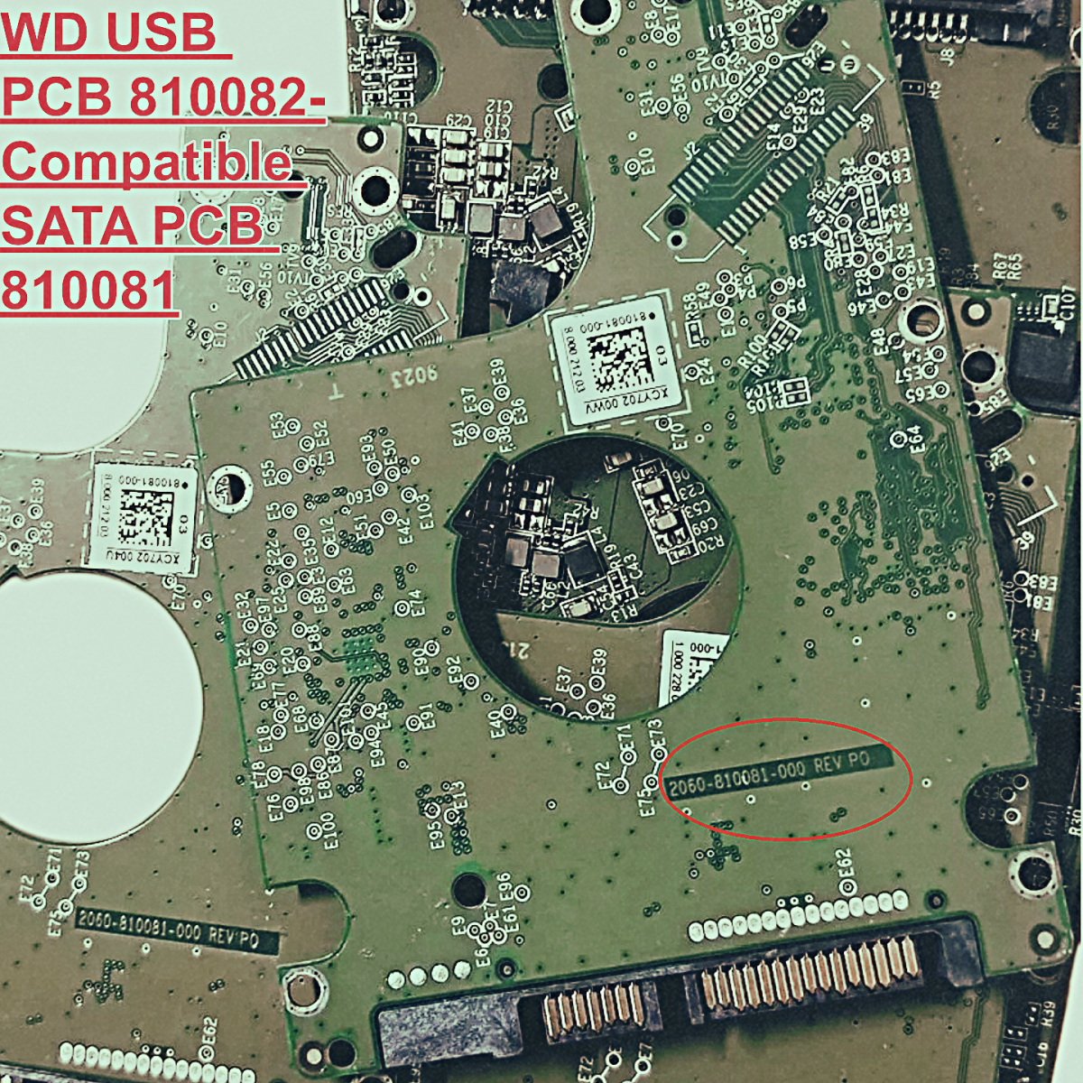 WD20JDRW 2060-810082 Firmware Unlock PCB